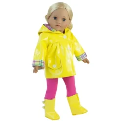Sophia’s Raincoat, Leggings, Wellies, & Umbrella Set For 18” Dolls, Yellow/Hot Pink -Children Products Store GUEST c2f39645 0223 4da1 b6d4 904661862806