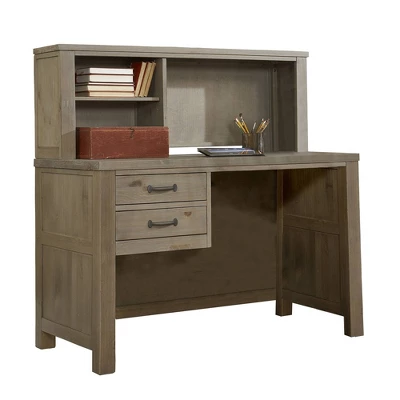 Highlands Desk With Hutch Driftwood - Hillsdale Furniture 3 Highlands Desk With Hutch Driftwood - Hillsdale Furniture