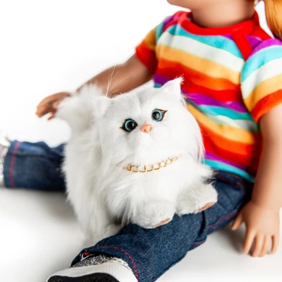 The Queen's Treasures White Long Hair Kitty Cat Pet For 18 Inch Dolls 5 The Queen's Treasures White Long Hair Kitty Cat Pet For 18 Inch Dolls - Image 3