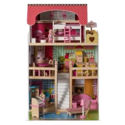 ShpilMaster Wooden Doll House With Toys And Furniture Accessories With LED Light For Ages 3+ -Children Products Store GUEST c52d1f2e 9ff9 4ff4 9b90 6fd86f41b018