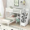 Twin Size Loft Bed With Separate Bed, Staircase For Storage, Desk, Shelves And Drawers - ModernLuxe -Children Products Store GUEST c5457eb9 6cf5 46ca a377 2b4764e58143