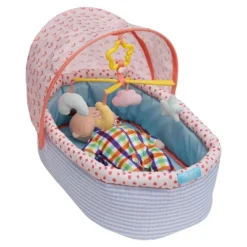 Manhattan Toy Stella Collection Soft Baby Doll Crib With Removable Canopy And Mobile For 12" To 15" Baby Dolls -Children Products Store GUEST c5713947 c374 4136 8b6a 1eccacbdb994