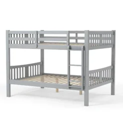 HOMES: Inside + Out Twin Over Twin Kids' Clare Bunk Bed Gray - IoHOMES -Children Products Store GUEST c5b7187d f46a 4646 a2d4 c70645f4b948