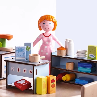 HABA Little Friends Dollhouse Kitchen Accessories - 24 Piece Set For 4" Bendy Dolls 3 HABA Little Friends Dollhouse Kitchen Accessories - 24 Piece Set For 4" Bendy Dolls