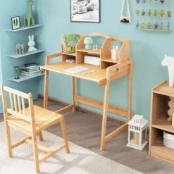 Costway Bamboo Kids Study Desk And Chair Set Height Adjustable Home School W/ Bookshelf 14 Costway Bamboo Kids Study Desk And Chair Set Height Adjustable Home School W/ Bookshelf -Children Products Store GUEST c6da1f18 9aaf 4d5c ba3a eee9f2393b06