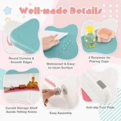 Costway 3-Piece Kids Table And Chair Set Toddler Activity Study Desk With Building Blocks 18 Costway 3-Piece Kids Table And Chair Set Toddler Activity Study Desk With Building Blocks -Children Products Store GUEST c8980cb9 9fb5 4937 99de 07e659170118