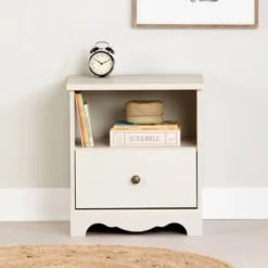Lyara 1 Drawer Nightstand White Wash - South Shore -Children Products Store GUEST c8f7deac 05eb 45c3 bc18 66a7d931ee1a