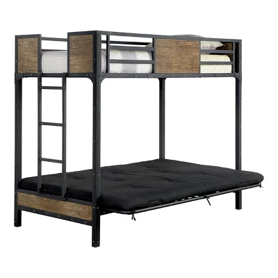 Twin Navii Kids' Bunk Bed Futon Black - HOMES: Inside + Out 4 Twin Navii Kids' Bunk Bed Futon Black - HOMES: Inside + Out - Image 2