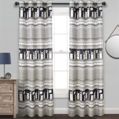 52"x84" Set Of 2 Llama Striped Room Darkening Curtain Panels - Lush Décor -Children Products Store GUEST ca3c2192 3564 4707 a033 1d82e2338e50