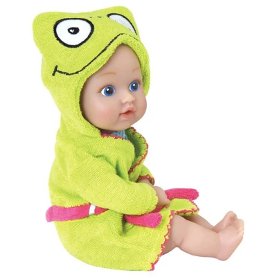 Adora Baby Bath Toy Frog, 8.5 Inch Bath Time Baby Tot Doll With QuickDri Body 4 Adora Baby Bath Toy Frog, 8.5 Inch Bath Time Baby Tot Doll With QuickDri Body - Image 2
