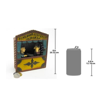 Design Toscano Punch And Judy Theater Collectors' Die Cast Iron Mechanical Coin Bank 5 Design Toscano Punch And Judy Theater Collectors' Die Cast Iron Mechanical Coin Bank - Image 3