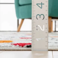 Well Woven Modern Dandy Dots Stripes Bright Kids Room Carpet Soft Durable White Area Rug -Children Products Store GUEST cbf4f739 2e50 40ad aa1b 8698d8872b82