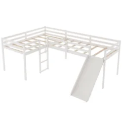 L-Shaped Twin Size Loft Bed With Ladder And Slide - ModernLuxe 13 L-Shaped Twin Size Loft Bed With Ladder And Slide - ModernLuxe -Children Products Store GUEST cc3c0c68 d550 4f18 a422 2ecb192dea93