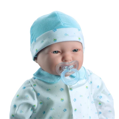 JC Toys La Baby 20" Baby Doll - Blue Outfit With Pacifier 3 JC Toys La Baby 20" Baby Doll - Blue Outfit With Pacifier