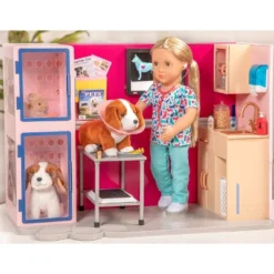 Our Generation Healthy Paws Vet Clinic Playset In Pink With Electronics For 18" Dolls -Children Products Store GUEST d02c9181 d277 480f bc14 89aaac69415a