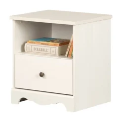 Lyara 1 Drawer Nightstand White Wash - South Shore -Children Products Store GUEST d353886b 1538 46ad a659 f3c2f28bf261