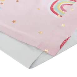 Natalie Rainbow With Metallic Printed Total Blackout Window Panel Pink - Mi Zone -Children Products Store GUEST d4cfaf1c 0e40 4458 be06 dbfa14ccab14