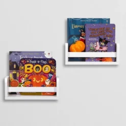 2pk Kids' 10" Floating Wall Mount Bookshelf Set White - RiverRidge Home -Children Products Store GUEST d62d43a0 7f58 465f b8d5 e8baf84e8b4a