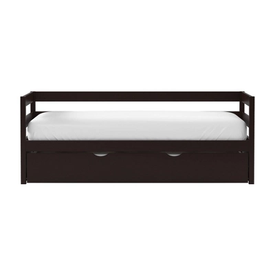 Twin Kids' Caspian Daybed With Trundle Chocolate - Hillsdale Furniture 4 Twin Kids' Caspian Daybed With Trundle Chocolate - Hillsdale Furniture - Image 2