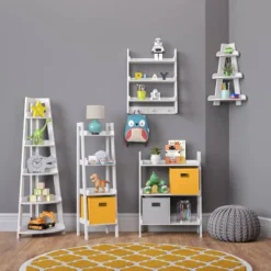 Kids' Corner Ladder Wall Shelf White - RiverRidge Home -Children Products Store GUEST d795a61f a23e 402c bbf5 22117f82edd7
