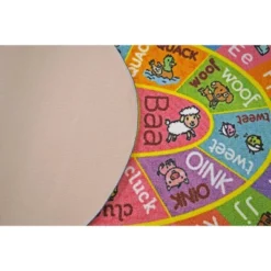 KC CUBS Boy & Girl Kids ABC Alphabet W/ Animals & Sounds Educational Learning & Fun Game Play Nursery Bedroom Classroom Oval Rug Carpet -Children Products Store GUEST db1d956f 3f72 42fb 9f2f b62fc0d98018