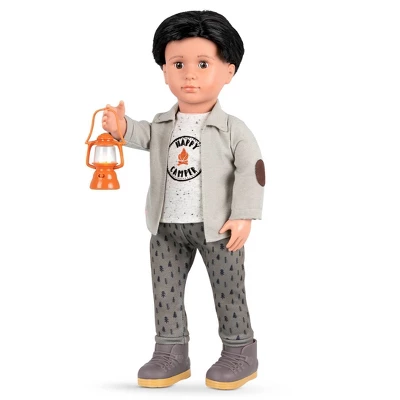 Our Generation 18" Boy Doll Camping Outfit With Light-up Lantern - Campsite Delight 3 Our Generation 18" Boy Doll Camping Outfit With Light-up Lantern - Campsite Delight
