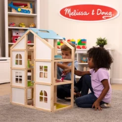 Melissa & Doug Hi-Rise Wooden Dollhouse With Furniture, Garage And Working Elevator -Children Products Store GUEST db599fb6 76ac 4af8 b5d9 318c79c31cc6