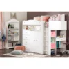 Twin Tiara Loft Bed With Desk Pure White - South Shore 1 Twin Tiara Loft Bed With Desk Pure White - South Shore -Children Products Store GUEST dbf2d84f 53a4 4d51 8b26 5ef9c0db6048