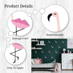Flamingos Wall Decor - Decalcomania -Children Products Store GUEST dbf3f1d7 8a60 4a24 8c9d 4a18ba65ac50
