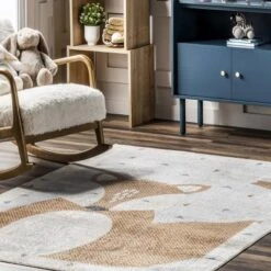NuLOOM Talia Bashful Fox Kids Machine Washable Area Rug -Children Products Store GUEST dc9b52ae c137 4af4 9f70 5ef0cc44ff88