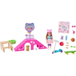 Barbie Chelsea Doll And Accessories Skatepark Playset With 2 Puppies And 15+ Pc -Children Products Store GUEST de1cbab0 05a5 4479 ab60 4bdd190d5b7b