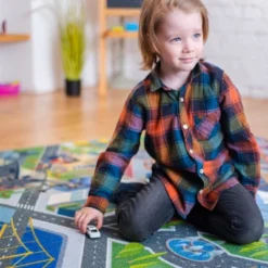 KC CUBS | Justice League Boy & Girl Kids Metropolis City Road Car Vehicle Traffic Educational Learning & Game Nursery Classroom Rug -Children Products Store GUEST df830e1e bb7b 4a7b 855d ddc11fe2cfe6