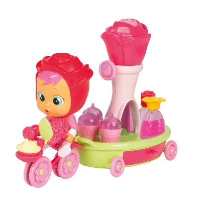 Cry Babies Magic Tears Happy Flowers Rose's Bike Cart Playset Baby Doll 6 Cry Babies Magic Tears Happy Flowers Rose's Bike Cart Playset Baby Doll - Image 4