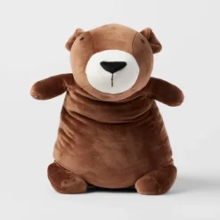 Bear Weighted Plush Kids' Throw Pillow Brown - Pillowfort™ -Children Products Store GUEST e14bf083 0b66 46ff 9039 736ae79b5f51