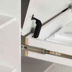 Twin Tiara Loft Bed With Desk Pure White - South Shore -Children Products Store GUEST e172712f b9e9 453b 921d c99a197e45ca