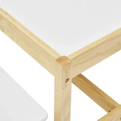 MUSEHOMEINC Solid Wood 3 In 1 Kids Toddlers Activity Play Arts And Crafts Table And Bench Chair Set With Whiteboard Surface For Playroom And School -Children Products Store GUEST e3448a93 826b 4996 b09b b1e2fd0101e0