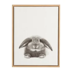 24" X 18" Rabbit Framed Canvas Art - Uniek -Children Products Store GUEST e76a33eb 7a0f 476d 81d4 afef79513f5c