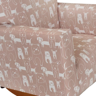 Tonai Animal Print Kids' Rocking Chair Pink - HOMES: Inside + Out 9 Tonai Animal Print Kids' Rocking Chair Pink - HOMES: Inside + Out - Image 7