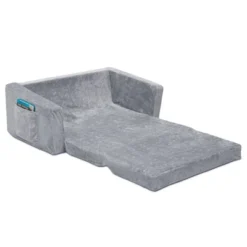 Delta Children Kids' Serta Perfect Sleeper Extra Wide Comfy 2-in-1 Flip Open Convertible Sofa To Lounger - Gray -Children Products Store GUEST e96f527b 857d 40a4 96fe 2782f7005e6f