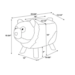 Ming Ming Panda Bear Stool White/Black - Powell -Children Products Store GUEST e9c465d2 b113 40be a92a 2421d23c7237