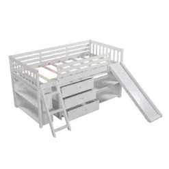 Low Twin Loft Bed With Bookcase, Separate Three Drawers, Pulling Ladder And Slide - ModernLuxe 12 Low Twin Loft Bed With Bookcase, Separate Three Drawers, Pulling Ladder And Slide - ModernLuxe -Children Products Store GUEST ea0a00a1 4d9a 4ec5 a6f6 e6cade0f0cc1