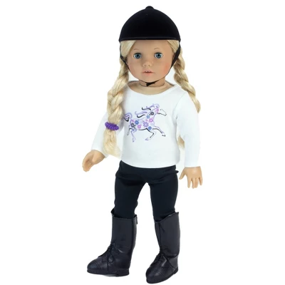 Sophia’s 4 Piece Horseback Riding Outfit With Riding Boots Set For 18'' Dolls, Black 5 Sophia’s 4 Piece Horseback Riding Outfit With Riding Boots Set For 18'' Dolls, Black - Image 3