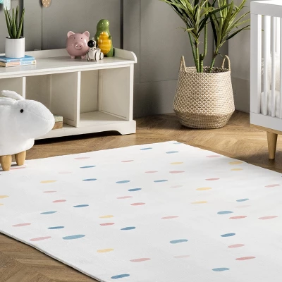 NuLOOM Calla Kids Polka Dot Nursery Or Playroom Area Rug 10 NuLOOM Calla Kids Polka Dot Nursery Or Playroom Area Rug - Image 8