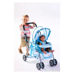 Joovy Baby Doll Caboose Tandem Stroller - Blue Dot -Children Products Store GUEST ee4b942c 36cf 4390 9eb6 e41a5c4bf069