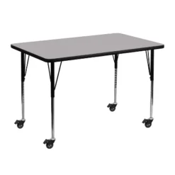 Flash Furniture Mobile 30''W X 48''L Rectangular Thermal Laminate Activity Table - Standard Height Adjustable Legs 6 Flash Furniture Mobile 30''W X 48''L Rectangular Thermal Laminate Activity Table - Standard Height Adjustable Legs -Children Products Store GUEST ee548af2 60d4 4bae ae6d 71b9847a7caf