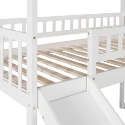 Twin Size House Shape Loft Bed With Two Drawers And Slide - ModernLuxe -Children Products Store GUEST eea87299 8b38 435b 94be 128779e83ddc
