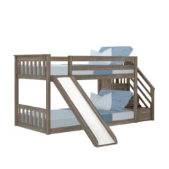 Max & Lily Twin Low Bunk Bed W/ Staircase And Slide -Children Products Store GUEST eed7d28f 7936 409e a7eb f7504ebdae50