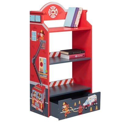 Little Firefighter Bookshelf - Fantasy Fields By Teamson Kids 5 Little Firefighter Bookshelf - Fantasy Fields By Teamson Kids - Image 3