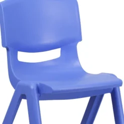 Emma And Oliver 4 Pack Blue Plastic Stack School Chair With 15.5"H Seat, 3rd-7th School Chair -Children Products Store GUEST f2ad7e92 ab91 4ce7 9c2b b591a5e2ff3b