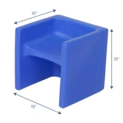 Children's Factory CF910-009 Flexible Seating Toddler Kids Cube Chair Classroom Furniture For Daycare, Playroom, And Homeschool, Blue -Children Products Store GUEST f33870ca 5940 47e4 958c 498b1e1c3134